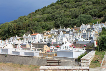 Grèce, cimetière orthodoxe