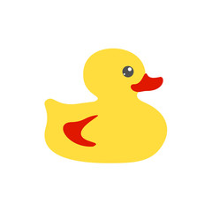 Yellow bath flat duck