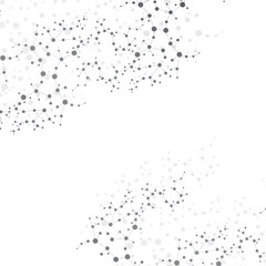 Structure molecule and communication. Dna, atom, neurons. Scientific concept for your design. Connected lines with dots. Medical, technology, chemistry, science background. Vector illustration.