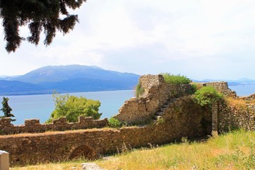 Grèce, vue depuis le château de Nafpaktos