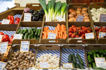 Gemüse am Markt