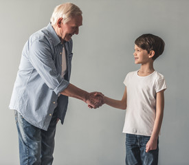 Grandpa and grandson