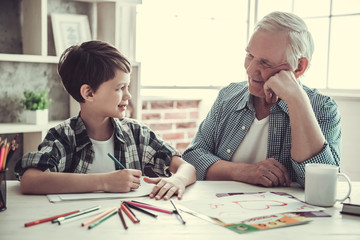 Grandpa and grandson