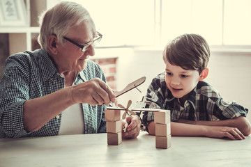 Grandpa and grandson