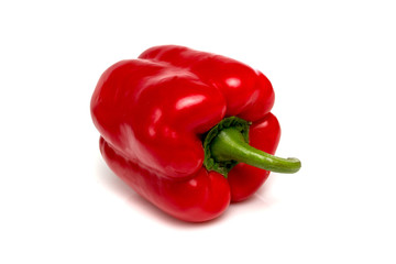 Red pepper isolated on white background
