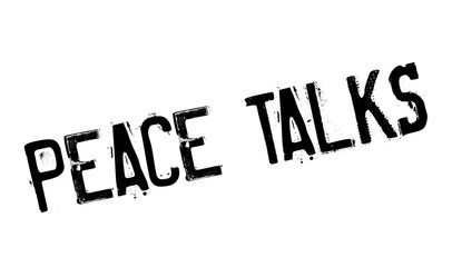 Peace Talks rubber stamp. Grunge design with dust scratches. Effects can be easily removed for a clean, crisp look. Color is easily changed.