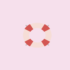 Lifebuoy icon. flat design