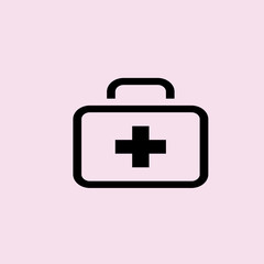 Obraz premium medical case icon. flat design