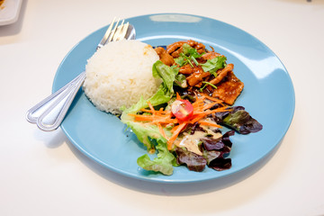 garlic pork  with rice