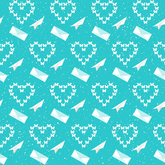 Wedding decor. Bridal seamless pattern background for wedding card, invitation, wallpaper