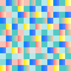 Checkered colorful seamless pattern