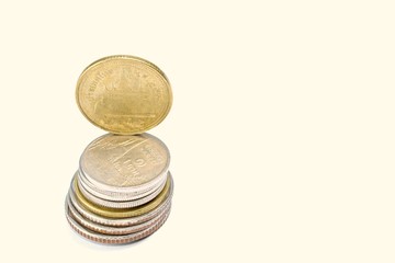 Coin set / Set a coin on a white background. For business ideas