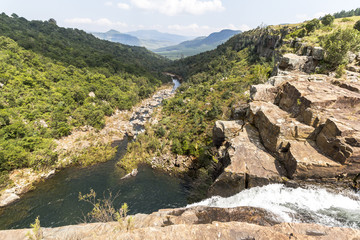Direct at the Berlin Falls in Blyde River area, South Africa