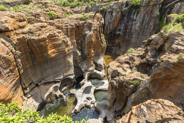 Bourkes Luck Potholes landscape view, South Africa