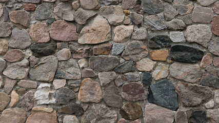 Solide Wand aus groben Felsen