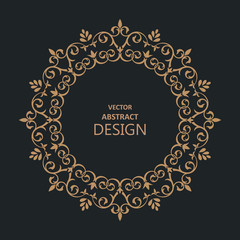 Circular baroque pattern