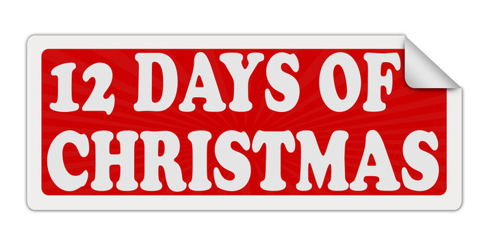 12 DAYS OF CHRISTMAS red label