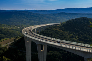 Bridge in mountains