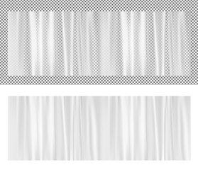 White transparent plastic wrapper