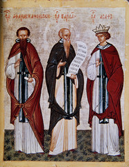 Icon of Athanasius of Athos, Barlaam and Josaphat