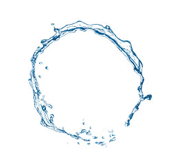 Water splashes.