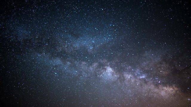 Milky Way Galaxy Spring Sky 38 Time Lapse Stars and Meteors