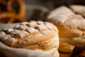 Close-up of baked sweet foods