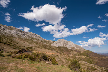 Natural landscape in Palencia mountains, Castilla y Leon, Spain.