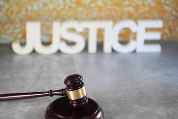 Symbol of law and justice, Law and justice theme.