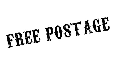 Free Postage rubber stamp. Grunge design with dust scratches. Effects can be easily removed for a clean, crisp look. Color is easily changed.