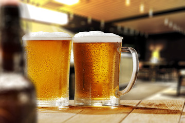 cold beer and bar space 