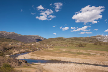Natural landscape in Palencia mountains, Castilla y Leon, Spain.