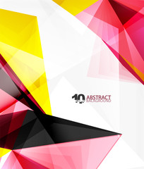 3d triangle polygonal abstract vector