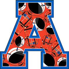A is for Astronaut Learning Illustration © Mark
