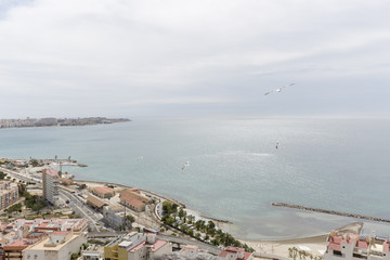 View of the city of Alicante in Spain.