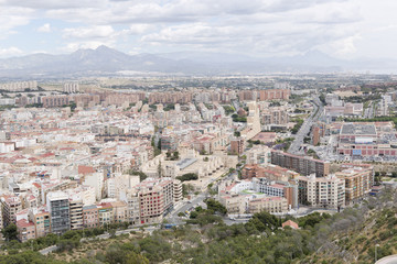 Fototapeta na wymiar View of the city of Alicante in Spain.