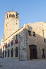Fototapeta premium Clock Tower in Andalucia Square, Ubeda, Jaen, Spain