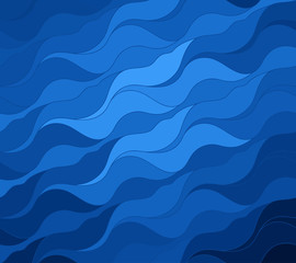 Obraz na płótnie Canvas Vector wave background of doodle hand drawn lines