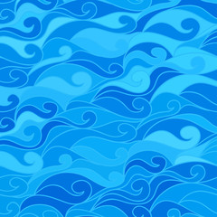 Vector wave background of doodle hand drawn lines