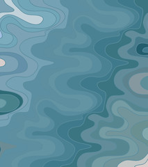 Vector wave background of doodle hand drawn lines