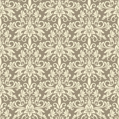 Vintage wallpaper damask pattern