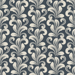 Seamless leaves background.