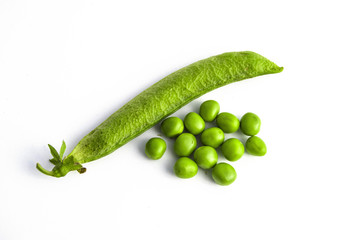 Pictures of peas and pea grains with white background on peas back to the cannon pea box
