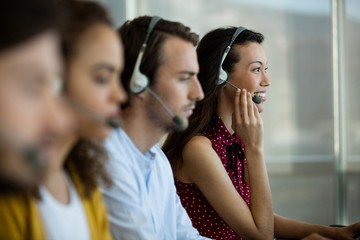 Obraz premium Customer service executives working