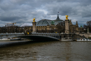 Pont Alexandre On A Cloudy Day In Paris