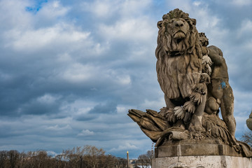 Lion a l'Enfant In Paris France