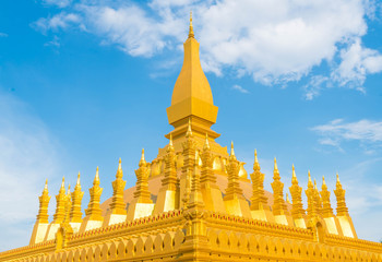 Naklejka premium Beautiful Architecture at Pha That Luang,Vientiane, Laos.