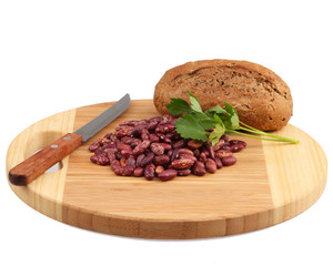 Fresh vegetables on the shredder