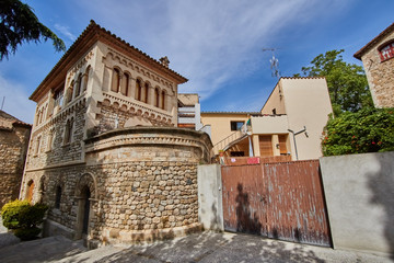 Besalu medieval village in Girona, Spain