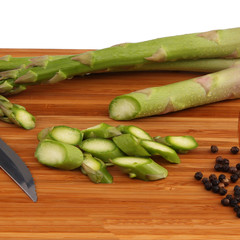 Fresh vegetables on the shredder